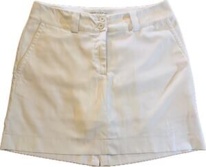 Nike Golf Skort Womens Size 6 White Dri-FIT Pockets